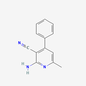 molecular formula C13H11N3 B8814375 2-Amino-6-methyl-4-phenyl-nicotinonitrile CAS No. 18631-33-9