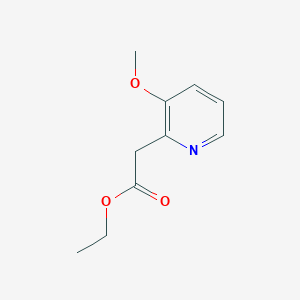 molecular formula C10H13NO3 B8814485 Ethyl 2-(3-methoxypyridin-2-yl)acetate CAS No. 91012-88-3