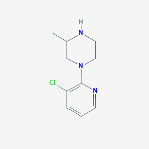 molecular formula C10H14ClN3 B8814486 1-(3-Chloropyridin-2-yl)-3-methylpiperazine 