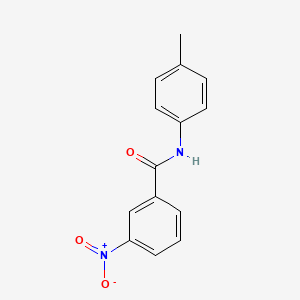 molecular formula C14H12N2O3 B8814654 N-(4-methylphenyl)-3-nitrobenzamide CAS No. 6911-92-8