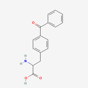 molecular formula C16H15NO3 B8814686 (2S)-2-amino-3-(4-benzoylphenyl)propanoic acid CAS No. 104504-39-4