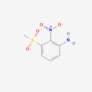 molecular formula C7H8N2O4S B8814721 3-(Methylsulfonyl)-2-nitroaniline 