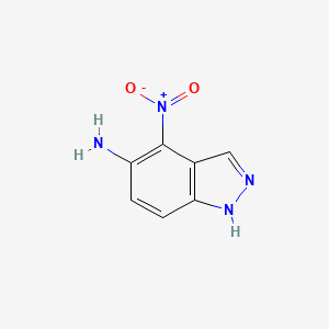 molecular formula C7H6N4O2 B8814755 4-Nitro-1H-indazol-5-amine 