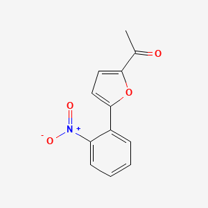 molecular formula C12H9NO4 B8815049 1-(5-(2-Nitrophenyl)furan-2-yl)ethanone CAS No. 56656-34-9