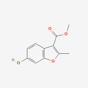 molecular formula C11H10O4 B8815067 Methyl 6-hydroxy-2-methylbenzofuran-3-carboxylate CAS No. 638218-70-9