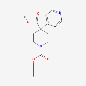 B8815162 1-(tert-Butoxycarbonyl)-4-(pyridin-4-yl)piperidine-4-carboxylic acid CAS No. 167262-95-5