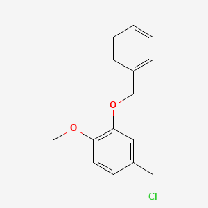 B8815193 2-(Benzyloxy)-4-(chloromethyl)-1-methoxybenzene CAS No. 1699-38-3
