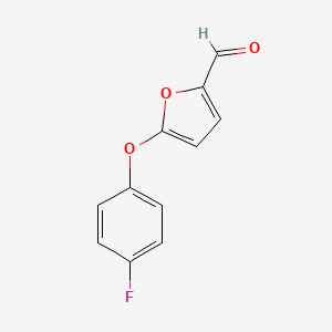 molecular formula C11H7FO3 B8815273 5-(4-Fluorophenoxy)furan-2-carbaldehyde CAS No. 141580-53-2