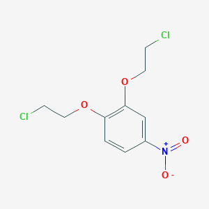 molecular formula C10H11Cl2NO4 B8815349 1,2-Bis(2-chloroethoxy)-4-nitrobenzene CAS No. 97916-49-9