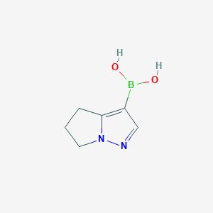molecular formula C6H9BN2O2 B8815511 (5,6-Dihydro-4H-pyrrolo[1,2-b]pyrazol-3-yl)boronic acid 