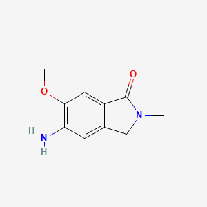 molecular formula C10H12N2O2 B8815521 5-Amino-6-methoxy-2-methylisoindolin-1-one 