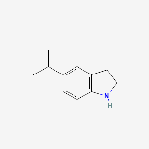 molecular formula C11H15N B8815656 5-Isopropylindoline CAS No. 65826-96-2