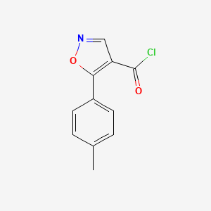 molecular formula C11H8ClNO2 B8815688 5-(P-tolyl)isoxazole-4-carbonyl chloride 