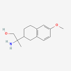 molecular formula C14H21NO2 B8815773 2-Amino-2-(6-methoxy-1,2,3,4-tetrahydronaphthalen-2-yl)propan-1-ol CAS No. 1225228-91-0