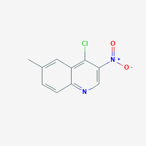 molecular formula C10H7ClN2O2 B8815945 4-Chloro-6-methyl-3-nitroquinoline 