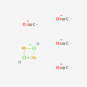 molecular formula C4H2Cl2O4Rh2+ B8816241 Tetracarbonyldi-mu-chlorodirhodium(I) 