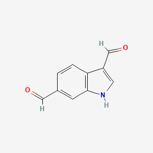 molecular formula C10H7NO2 B8816244 Indole-3,6-dicarboxaldehyde 