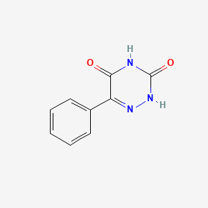 molecular formula C9H7N3O2 B8816319 6-Phenyl-1,2,4-triazine-3,5(2h,4h)-dione CAS No. 23891-08-9