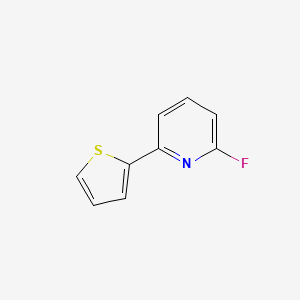 molecular formula C9H6FNS B8816459 2-Fluoro-6-(thiophen-2-yl)pyridine CAS No. 842136-47-4
