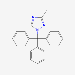 molecular formula C22H19N3 B8816544 3-Methyl-1-trityl-1H-1,2,4-triazole CAS No. 95166-16-8