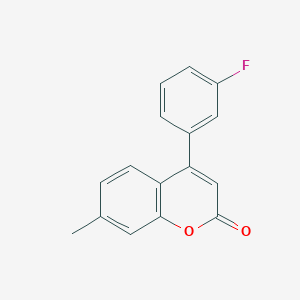 molecular formula C16H11FO2 B8816567 4-(3-fluorophenyl)-7-methyl-2H-chromen-2-one CAS No. 1044277-06-6