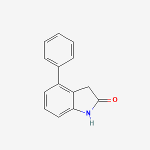 molecular formula C14H11NO B8816568 4-Phenylindolin-2-one CAS No. 35523-93-4