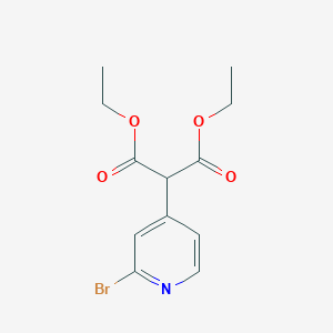molecular formula C12H14BrNO4 B8816656 Diethyl 2-(2-Bromo-4-pyridyl)malonate 