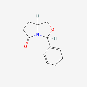 molecular formula C12H13NO2 B8816673 3-Phenyltetrahydropyrrolo[1,2-c]oxazol-5(3H)-one 