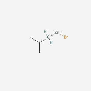 molecular formula C4H9BrZn B8816782 Zinc, bromo(2-methylpropyl)- 