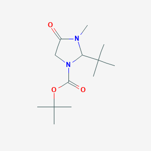 molecular formula C13H24N2O3 B8816859 2-t-Butyl-3-methyl-4-oxoimidazolidine-1-carboxylic acid, t-butyl ester 
