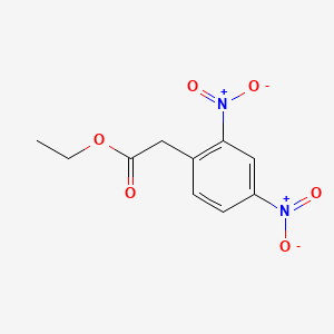 molecular formula C10H10N2O6 B8817057 Benzeneacetic acid, 2,4-dinitro-, ethyl ester CAS No. 68084-17-3