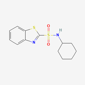 molecular formula C13H16N2O2S2 B8817373 N-Cyclohexylbenzo[d]thiazole-2-sulfonamide CAS No. 16170-33-5