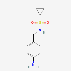 molecular formula C10H14N2O2S B8817406 N-(4-Aminobenzyl)cyclopropanesulfonamide CAS No. 1019855-83-4