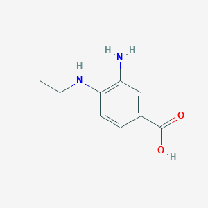 molecular formula C9H12N2O2 B8817447 3-Amino-4-(ethylamino)benzoic acid CAS No. 66315-20-6