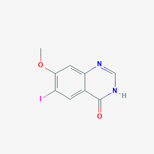 molecular formula C9H7IN2O2 B8817453 6-iodo-7-methoxyquinazolin-4(1H)-one 