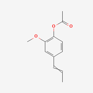 molecular formula C12H14O3 B8817471 (2-Methoxy-4-prop-1-enylphenyl) acetate 
