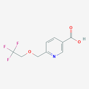 B8817712 6-((2,2,2-Trifluoroethoxy)methyl)nicotinic acid CAS No. 1072855-75-4