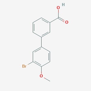 molecular formula C14H11BrO3 B088178 3'-溴-4'-甲氧基联苯-3-羧酸 CAS No. 1215206-32-8