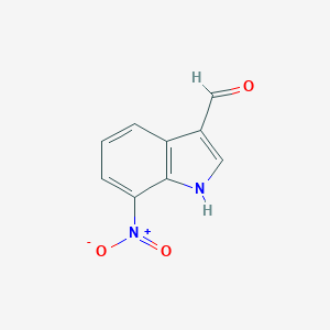 molecular formula C9H6N2O3 B088190 7-Nitroindole-3-carboxyaldehyde CAS No. 10553-14-7