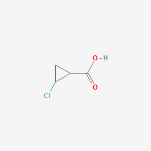 molecular formula C4H5ClO2 B088262 2-氯代环丙烷-1-羧酸 CAS No. 1258298-11-1