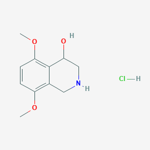 B008828 5,8-Dimethoxy-1,2,3,4-tetrahydroisoquinolin-4-ol hydrochloride CAS No. 102073-77-8