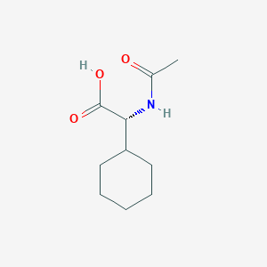 molecular formula C10H17NO3 B088329 （r）-乙酰氨基-环己基-乙酸 CAS No. 14429-43-7