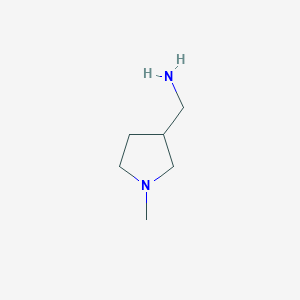 molecular formula C6H14N2 B088376 (1-甲基吡咯烷-3-基)甲胺 CAS No. 13005-11-3