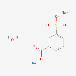 molecular formula C7H6Na2O6S B088531 3-磺酸苯甲酸钠水合物 CAS No. 14995-40-5
