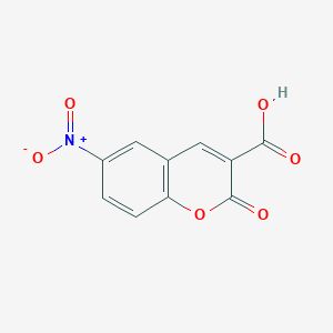 molecular formula C10H5NO6 B088636 6-硝基-2-氧代-2H-香豆素-3-羧酸 CAS No. 10242-15-6