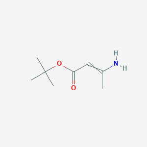molecular formula C8H15NO2 B088649 叔丁基3-氨基丁-2-烯酸酯 CAS No. 14205-43-7