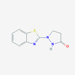 B088656 1-(1,3-Benzothiazol-2-yl)pyrazolidin-3-one CAS No. 10595-21-8