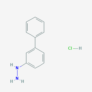 molecular formula C12H13ClN2 B008874 [1,1'-联苯]-3-基肼盐酸盐 CAS No. 109221-88-7