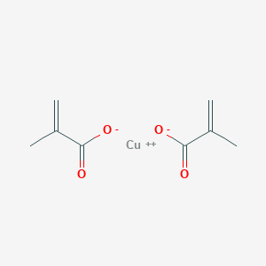 molecular formula C8H12CuO5 B008882 甲基丙烯酸铜(2+) CAS No. 19662-59-0