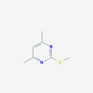 molecular formula C7H10N2S B088904 4,6-二甲基-2-(甲硫基)嘧啶 CAS No. 14001-64-0